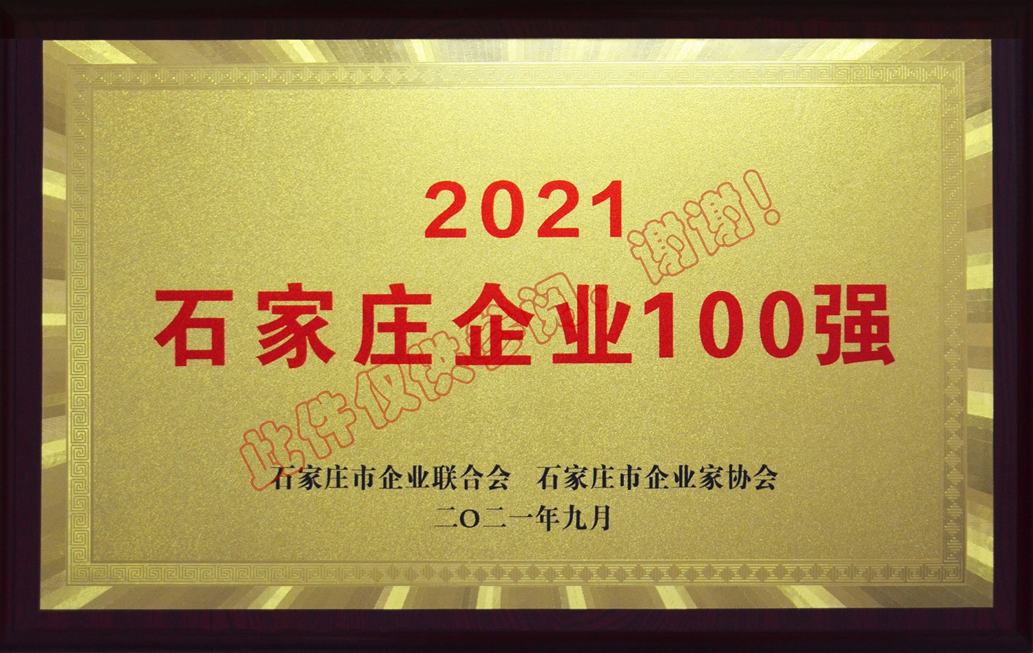 2021年度石家莊企業(yè)100強(qiáng)